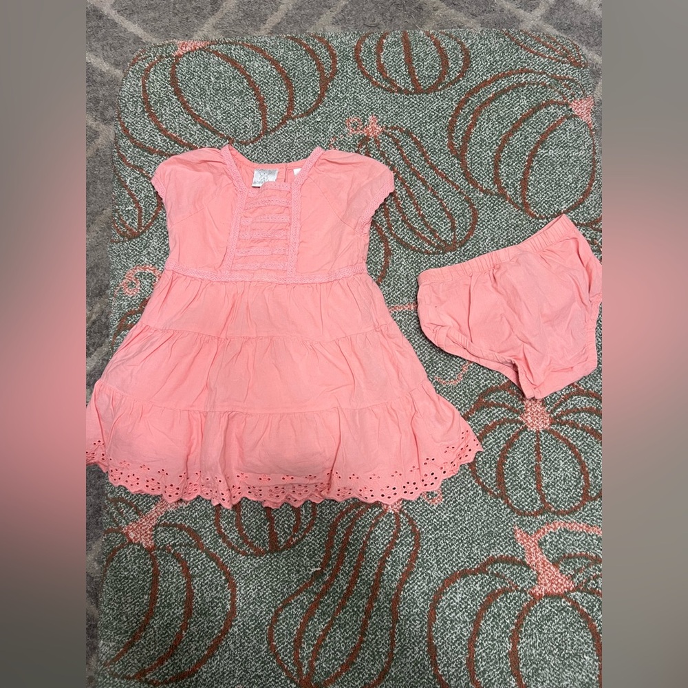 Koala baby dress and bloomers set